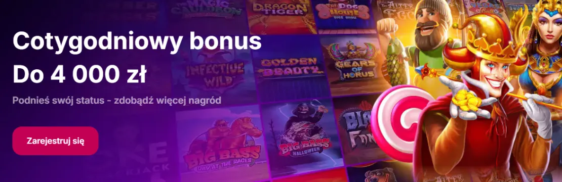 NV Casino cotygodniowy bonus